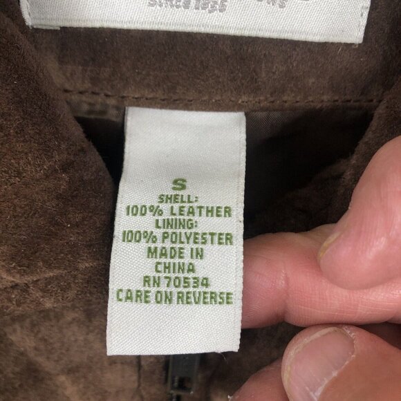 Vintage Orvis Leather Vest Womens Small Brown Suede Quilted Equestrian Retro - Picture 7 of 16